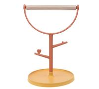 Parrot Playstand Bird Training Stand With Poop Tray Cockatiel Playground Perch Gym Playground Perch With Round Poop Tray Bird Stands For Parrots Wood Bird Stand Platform For Table Bird Stand Feeders