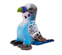 Parrot Plush Toy, 24cm Lifelike Cuddly Parrots Teddy Stuffed Animal Plush Soft Toys, Colorful Parrot Plush Little Bird Plush Toy, Cute Little Bird Plushie as Gift for Your Kids Friends (Blue,24cm)