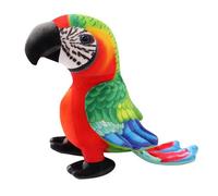 Parrot Plush Toy, 24cm Lifelike Cuddly Parrots Teddy Stuffed Animal Plush Soft Toys, Colorful Parrot Plush Little Bird Plush Toy, Cute Little Bird Plushie as Gift for Your Kids Friends (Red,24cm)