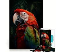 Parrot Portrait Hard Jigsaw Puzzle for Adults 1000 Pieces Strong Logic Toy Bonding Time Clear Edge (38x52cm)