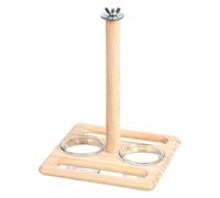 Parrot Pose for Medium Birds, Poses for Bird Cages | Wooden Trupso Support for Lovebirds | Bowls for Birds, Bowls, Energy Supplies and A