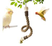 Parrot Rope Perch | Bendable Climbing Swing,Parrot Cage Swing Perch for Patio Hallway Balcony Outdoor Parakeet Cockatiel Conure Budgies
