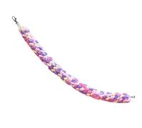 Parrot Rope Toy | Pink Violet Small Pet Climbing Rope Enrichment Toys - Cage Accessories Cotton Rope, Climbing Bridge Hamster Playground for Small Animal Pets