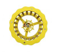 Parrot Running Wheel Toy Wooden Bird Exercise Wheel Interactive Rocking Parakeet Toy and Perch, Unassembled Cage Mounted Bird Rotating Perch Bird Playground Play Stands