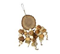 Parrot Safe Natural Wooden Chewing Block Teardrop Teardrop Tear Tear Block for Bird Climbing and Entertainment