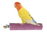 Parrot Sharpening Stick - 20cm Perch, Frosted Toy, Squirrel Beak Tool, Pet Stand Accessory | Portable Badminton Net Standard Sports Practice Recreational Fitness Competition