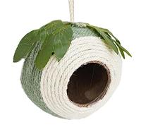 Parrot Shell Nest, House for Birds - Natural Shell Bird House Handwoven Bird Nest for Parrots, Swallows, Conures, Sparrows