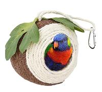 Parrot Shell Nest - Shell Bird House - Natural Shell Bird House Handwoven Bird Nest for Parrots, Swallows, Conures, Sparrows Anulely