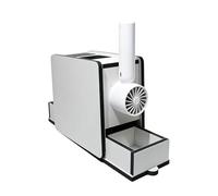 Parrot Shell Remover - Removable Fan Module, 7x7x3.7 Inch Geometric Volume, Pull-Out Chaff Drawer Collection, Natural Timber Material Structure | Grain Sifter for Breeders & Bird Keepers