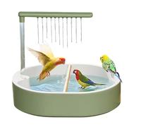 Parrot Shower, Automatic Circulating Water Bathtub for Pet Bird, Fountain Cage Accessory Indoor Pet Supplies Finches Lovebird Cockatoo Conure