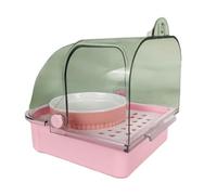 Parrot Shower Box Parrot Bathtub Feeding Tray For Budgies Cockatiels Lovebirds Bathing Tub Indoor Bath Shower Box
