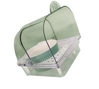 Parrot Shower Box Pet Bird Bath Tub Parrot Feeding Box Cage Large Capacity Feeding Tray Bathing Tub