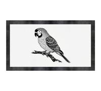 'Parrot Sitting on Branch' Pet Feeding Mat (PM00027338)