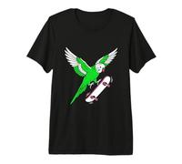 Parrot Skateboarding Adventure Premium T-Shirt