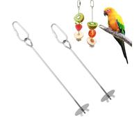 Parrot Skewer Feeder Stainless Steel Parrot Skewer Feeder Chicken Parrot Bird Hanging Feeder Bird Food Holder Foraging for Parrot Bird Foraging Toy