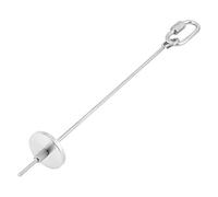 Parrot Skewer, Stainless Steel Parrot Food Stick Holder for Fruit Vegetable Meat, Small Animal Bird Cage Foraging Toy Treating Tool (L)