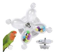 Parrot Spinner Toy - 7x7cm ABS 50G Lightweight Interactive Interactive Mastura Durable Play Toy Enrichment Entertainment Toys | Cage Accessory for Parakeets Conures Maca