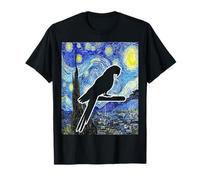 Parrot Starry Night Parrot Pet Birding Painting T-Shirt
