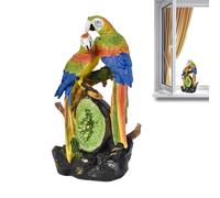 Parrot Statue, Outdoor Parrot Statue | Resin Parrot Macaw Figurines, Garden Statues 7.2 Inch, Realistic Bird Figure, Waterproof, Large Parrots, Sculpture A