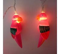 Parrot String Lights, 5 ft 10 LED Battery Powered Parrot Fairy Led String Lights For Party,Wedding,Bedroom,Library,Study,Room,Home Decoration.