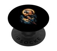 Parrot Sunset Jungle Macaw Tropical Wildlife PopSockets Adhesive PopGrip