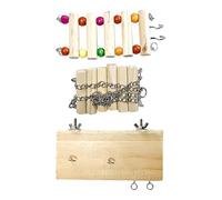 Parrot Swing, Bird Swing - Cockatiel Seat Swing with Climbing Ladder, Bird Chew Toy, Bird Swing for Turtle Doves, Hamsters, Parakeet Cage Accessories