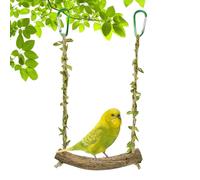 Parrot Swing - Bird Toys - Bird Rope Perch - Parroot Toys - Parot Cage Swing Climbing Ladders Wooden Perch Chewing Toy For Conures, Love Birds, Small Parakeets, Cockatiels