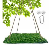 Parrot Swing Mat - Natural Grass Hammock, Large Climbing Toy | Eco-Friendly Foraging Mat, Portable Hanging Rope Design, Safe Material Sun Conure, Parakeets Cage Playtime Fun