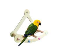 Parrot Swing Toy | Chew-Resistant Pirate Ship Parrot Wheel | Indoor Pet Birds Playing Resting Perches Physical Fitness Toy for Parakeets, Sparrow