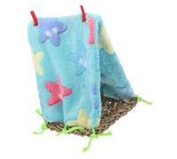 Parrot Tent Bird Nest Hammock, Warm Triangle Hanging Bed with Woven Seagrass Mats, Hanging Cage Tent for Parrot Bird House Shed