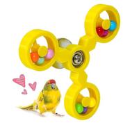 Parrot Toy | 4.17x4.17x1.77Inches Rotating Windmill Shaped Interactive Chewable Play - Large Parrot Toys, Curiosity-Driven Play Tool for Conure Cockatiel Macaw Lovebird Cockatoo Animals Pets