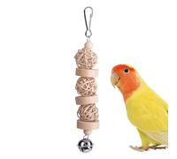 Parrot Toy for Large Birds, Bird Cage Wood Shredder Toy, Bird Training Small, Medium, Birds, Suitable for All Types, Simply Use the Metal Hook, This Parrot Game Stuff