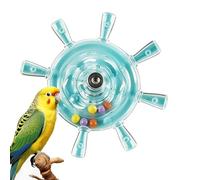 Parrot Toy - Vibrant Spinning Disc Bell, Durable, Safe Material | Aviary Entertainment Training, Cage Enrichment Activity, Mental Stimulation, Relief