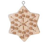 Parrot Toys - 12.5cm Wooden Chew Activity Set, Removable Cork Foraging Game, Durable Bird Training Enrichment Equipment Kit | Mental Physical Exercise Stimulation Development Uses