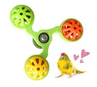 Parrot Toys: 3D Printing Material Cockatiel Toy | 4 Inch Windmill Rotating Bell 56g Interactive Chew Ball for Cockatiel, Parakeet and Lovebird, Access