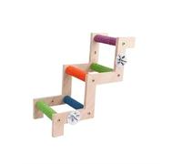 Parrot Toys African Grey Budgie Toys Cockatiel Toys Bird Toys For Caged Birds Interactive Foraging Puzzle Climbing Swing Bird Cage Accessories(Style A)