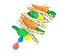 Parrot Toys African Grey Budgie Toys Cockatiel Toys Bird Toys For Caged Birds Interactive Foraging Puzzle Climbing Swing Bird Cage Accessories(A)