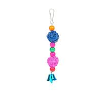 Parrot Toys African Grey Budgie Toys Cockatiel Toys Bird Toys For Caged Birds Interactive Foraging Puzzle Climbing Swing Bird Cage Accessories(2 Rattan ball A)