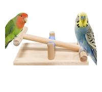 Parrot Toys, Bird Toys | SeeSaw Wooden Desk For Parrots | Parakeet Game Exercise Training Tool, Interactive Balance Toy For Parrots