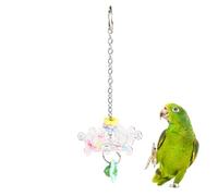 Parrot Toys | Bite Resistant Interactive 360 Degree Rotation | Interactive Rotating Rattle Parrot Toy for Cockatiels, Mandarin Diamonds, Lovebirds, Macaws