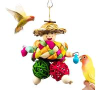 Parrot Toys - Colorful Wooden Accessory, Safe And Cage Play Object, Funny Interactive Parakeet Conuro Cockatiel Lovebird | Design Da Mas
