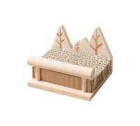 Parrot Toys,Wooden Birds Perch Toy for Parrot | Wood Perch Stand Supplies for Building Shredding Chewing Cage Training Play Indoor Outdoor Foraging