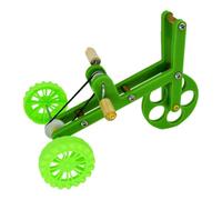Parrot Training Bike for Birds, Funny Creative Plastic Metal Green