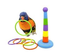 Parrot Training Rings Toy Set Plastic Intelligence Bird Toy Height Birds Pet Supplies Ferrule Adjustable Toss Game toy,bird budgie toy,parrot toys,macaw educational toys,ringneck For education