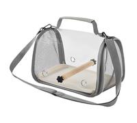Parrot Travel Cage, Compact Parrot Bird Carrier, Lightweight Foldable Carrier for Pet Outing Indoor Outdoor Finch Cockatiel Macaw Parakeet Hamster Support