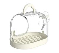 Parrot Travel Cage, Take-Out Carrier with Tray, Escape-Proof Bird Crate, Breathable Mesh Panels, Secure Lock Buckle, Easy Transport, Foldable Build, Perfect for Home, Camping, 23x15.5x17.5cm