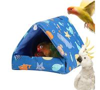 Parrot Warm Bed | Plush Cushion Hideaway House for Parrots, Turtle Doves, Parakeets | Cozy Bird Hammock Tent for Cage, Soft Fleece Nest for Small and Medium Birds | Warm Protection