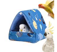Parrot Warm Bed | Plush Cushion Hideaway House for Parrots, Turtle Doves, Parakeets | Cozy Bird Hammock Tent for Cage, Soft Fleece Nest for Small and Medium Birds | Warm Protection