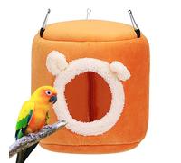 Parrot Warm Nest, Winter Bird Shelter, Cage Accessory with Three Hanging Hooks, Snuggle Hut with Soft Washable Fabric, Pet Supplies, Rest House for Pearl Sugar Birds