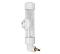 Parrot Water Bottle 220ML | Bite - Strong Spout & Leakage - Proof Design | Auto Drinking Device for Birds/Parrots/Hamsters | Trusted Acrylic & PVC Material | Internal & (White)